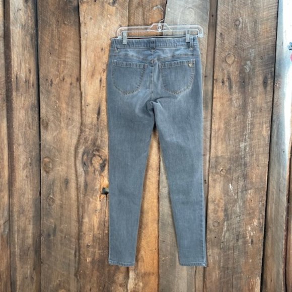 Wit & Wisdom Grey Skinny Denim Jeans - Size 2 - Picture 5 of 12